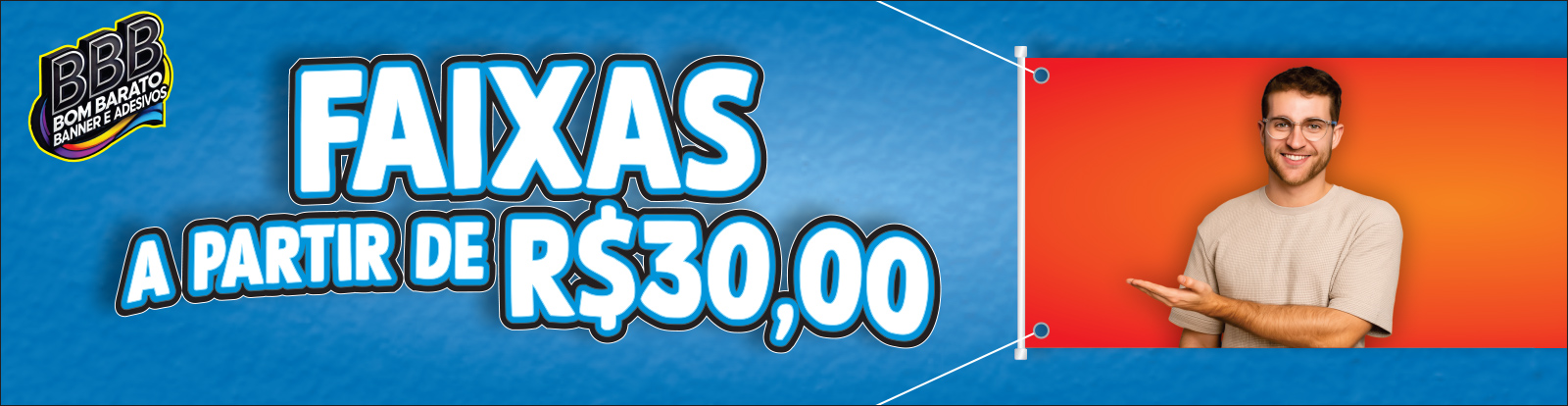 Faixas impressas baratas