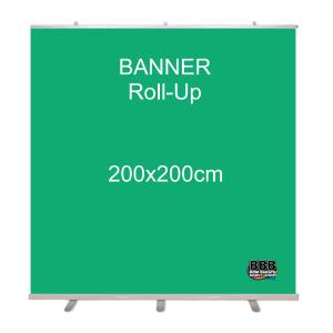 Banner Roll Up 200x200cm - 440 g - Fosco Lona 440 g 200x200cm   Alumínio leve e durável. 