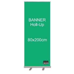 Banner Roll Up 80x200cm - 440 g - Brilho Lona 440 g 80x200cm   Alumínio leve e durável. 