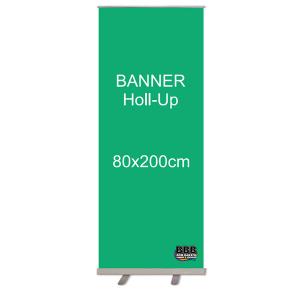 Banner Roll Up 80x200cm - 280 g - Brilho Lona 280g 80x200cm   Alumínio leve e durável. 